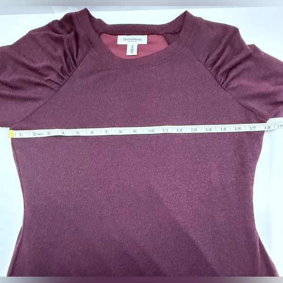 Motherhood Maternity Maroon Dress Women's Size Medium Stretch - Picture 6 of 9